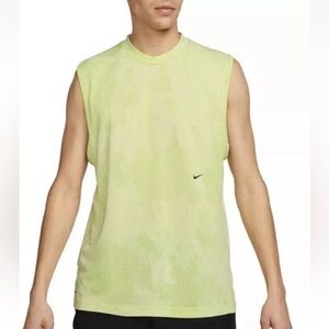 Nike Mens ADV APS Sleeveless Training Tank Volt Green Sz Large DX0928-113
